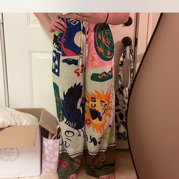 Bronze Snake Flowy Pants - Picture 3 of 5